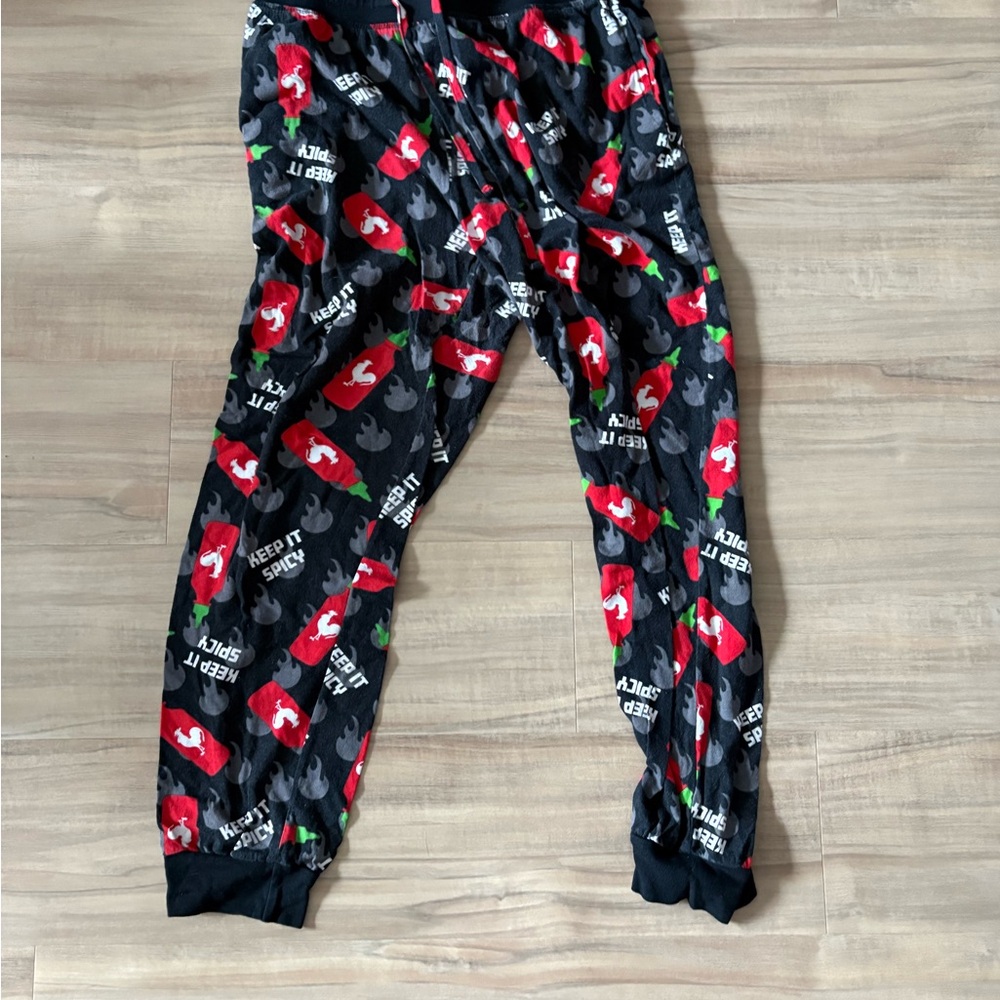 Mens sriracha pajama pants